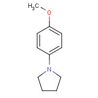 1-(4-Methoxyphenyl)pyrrolidine (CAS: 54660-04-7) - Chemical Structure and Molecular Formula 