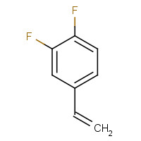 1,2-Difluoro-4-vinylbenzene (CAS: 405-03-8) - Chemical Structure and Molecular Formula 