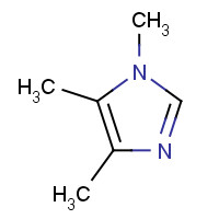 1,4,5-trimethylimidazole (CAS: 20185-22-2) - Chemical Structure and Molecular Formula 