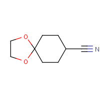 1,4-dioxaspiro[4.5]decane-8-carbonitrile (CAS: 69947-09-7) - Chemical Structure and Molecular Formula 