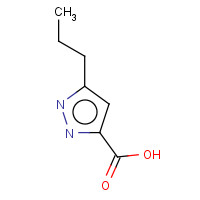 1H-pyrazole-3-carboxylic acid, 5-propyl- (CAS: 76424-47-0) - Chemical Structure and Molecular Formula 