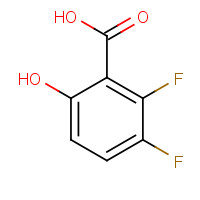2,3-Difluoro-6-hydroxybenzoic acid (CAS: 749230-47-5) - Chemical Structure and Molecular Formula 