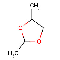 2,4-Dimethyl-1,3-dioxolane (CAS: 3390-12-3) - Chemical Structure and Molecular Formula 