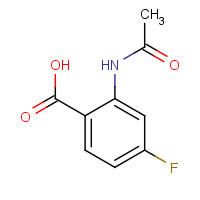 2-acetamido-4-fluorobenzoic acid (CAS: 394-27-4) - Chemical Structure and Molecular Formula 