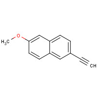 2-ethynyl-6-methoxynaphthalene (CAS: 129113-00-4) - Chemical Structure and Molecular Formula 