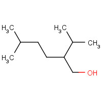 2-Isopropyl-5-methyl-1-hexanol (CAS: 2051-33-4) - Chemical Structure and Molecular Formula 