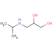 3-(Isopropylamino)propane-1,2-diol (CAS: 6452-57-9) - Chemical Structure and Molecular Formula 