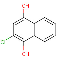 3-Chloro-1,4-dihydroxynaphthalene (CAS: 73661-09-3) - Chemical Structure and Molecular Formula 