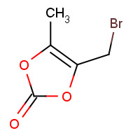 4-(Bromomethyl)-5-methyl-1,3-dioxol-2-one (CAS: 80715-22-6) - Chemical Structure and Molecular Formula 