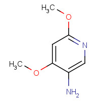 4,6-Dimethoxy-3-pyridinamine (CAS: 89943-34-0) - Chemical Structure and Molecular Formula 