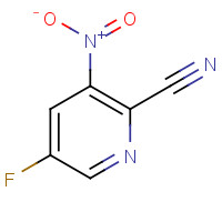 5-fluoro-3-nitropicolinonitrile (CAS: 1033202-51-5) - Chemical Structure and Molecular Formula 