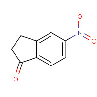5-NITRO-1-INDANONE (CAS: 22246-24-8) - Chemical Structure and Molecular Formula 