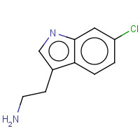 6-Chloro-1H-indole-3-ethanamine (CAS: 3670-19-7) - Chemical Structure and Molecular Formula 