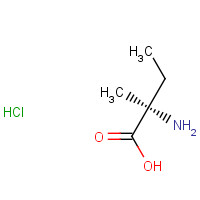 D-Isovaline hydrochloride (CAS: 73473-40-2) - Chemical Structure and Molecular Formula 