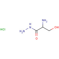 DL-serine hydrazide Hydrochloride (CAS: 55819-71-1) - Chemical Structure and Molecular Formula 