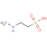 N-Methyltaurine (CAS: 107-68-6) - Chemical Structure and Molecular Formula 