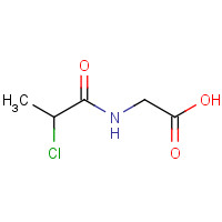 2-Chloropropionylglycine (CAS: 85038-45-5) - Chemical Structure and Molecular Formula 