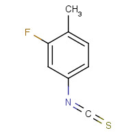 2-fluoro-4-isothiocyanato-1-methylbenzene (CAS: 143782-23-4) - Chemical Structure and Molecular Formula 