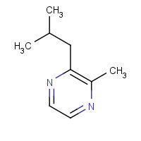 2-Isobutyl-3-methylpyrazine (CAS: 13925-06-9) - Chemical Structure and Molecular Formula 