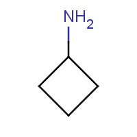 cyclobutanamine (CAS: 6291-01-6) - Chemical Structure and Molecular Formula 
