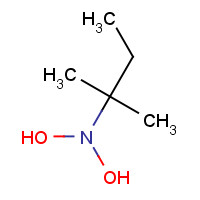 N,N-Dihydroxy-2-methyl-2-butanamine (CAS: 55686-22-1) - Chemical Structure and Molecular Formula 