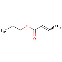 Propyl but-2-enoate (CAS: 10352-87-1) - Chemical Structure and Molecular Formula 