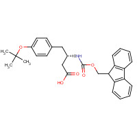 FMOC-L-BETA-HOMOTYROSINE(OTBU) (CAS: 219967-69-8) - Chemical Structure and Molecular Formula 