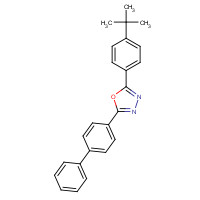 2-(4-tert-Butylphenyl)-5-(4-biphenyl)-1,3,4-oxadiazole (CAS: 15082-28-7) - Chemical Structure and Molecular Formula 
