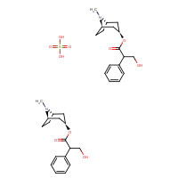 Atropine sulfate (CAS: 55-48-1) - Chemical Structure and Molecular Formula 