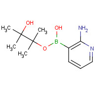 2-AMINOPYRIDINE-3-BORONIC ACID, PINACOL ESTER (CAS: 1073354-97-8) - Chemical Structure and Molecular Formula 