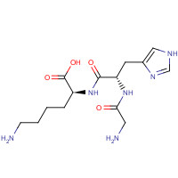 Glycyl-L-Histidyl-L-Lysine (CAS: 49557-75-7) - Chemical Structure and Molecular Formula 