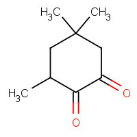 3,5,5-TRIMETHYLCYCLOHEXANE-1,2-DIONE (CAS: 4883-60-7) - Chemical Structure and Molecular Formula 