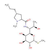 Lincomycin (CAS: 154-21-2) - Chemical Structure and Molecular Formula 