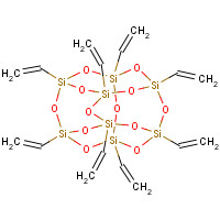 1,3,5,7,9,11,13,15-Octavinylpentacyclo[9.5.1.13,9.15,15.17,13]octasiloxane (CAS: 69655-76-1) - Chemical Structure and Molecular Formula 