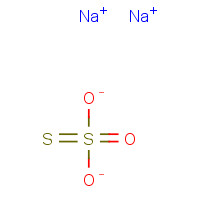 Sodium thiosulfate (CAS: 7772-98-7) - Chemical Structure and Molecular Formula 