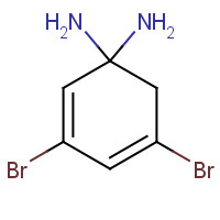 3,5-dibromo-1,2-phenylenediamine (CAS: 1575-38-8) - Chemical Structure and Molecular Formula 