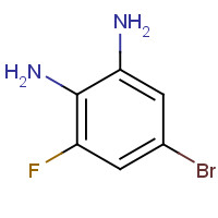 5-BROMO-2,3-DIAMINO FLUOROBENZENE (CAS: 517920-69-3) - Chemical Structure and Molecular Formula 