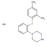 Vortioxetine hydrobromide (CAS: 960203-27-4) - Chemical Structure and Molecular Formula 