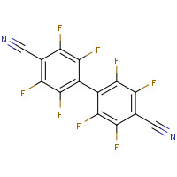 2,2',3,3',5,5',6,6'-OCTAFLUORO-4,4'-BIPHENYLDICARBONITRILE (CAS: 28442-30-0) - Chemical Structure and Molecular Formula 