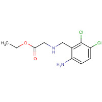 Ethyl N-(2,3-dichloro-6-aminobenzyl)glcycine (CAS: 70406-92-7) - Chemical Structure and Molecular Formula 