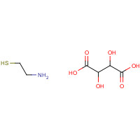 CYSTEAMINE BITARTRATE (CAS: 27761-19-9) - Chemical Structure and Molecular Formula 