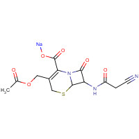 Cephacetrile sodium (CAS: 23239-41-0) - Chemical Structure and Molecular Formula 