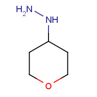 (Tetrahydro-2H-pyran-4-yl)hydrazine (CAS: 116312-69-7) - Chemical Structure and Molecular Formula 