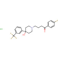 TRIFLUPERIDOL HCL (CAS: 2062-77-3) - Chemical Structure and Molecular Formula 
