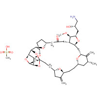 Eribulin Mesylate (CAS: 441045-17-6) - Chemical Structure and Molecular Formula 