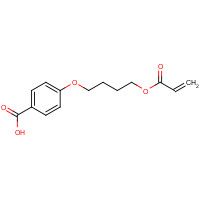 4-(4-prop-2-enoyloxybutoxy)benzoic acid (CAS: 69260-42-0) - Chemical Structure and Molecular Formula 