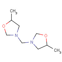 5-methyl-3-[(5-methyl-1,3-oxazolidin-3-yl)methyl]-1,3-oxazolidine (CAS: 66204-44-2) - Chemical Structure and Molecular Formula 