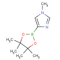 1-METHYL-4-(4,4,5,5-TETRAMETHYL-1,3,2-DIOXABOROLAN-2-YL)-1H-IMIDAZOLE (CAS: 1083180-01-1) - Chemical Structure and Molecular Formula 