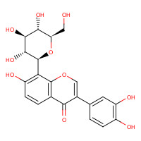 3-(3,4-Dihydroxyphenyl)-8-beta-D-glucopyranosyl-7-hydroxy-4H-benzopyran-4-one (CAS: 117076-54-5) - Related Chemical Product