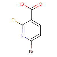 6-BroMo-2-fluoronicotinic acid (CAS: 1214345-17-1) - Chemical Structure and Molecular Formula 